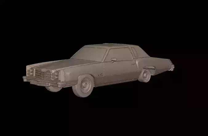 CHEVROLET MONTE CARLO 1976 3D PRINT MODEL