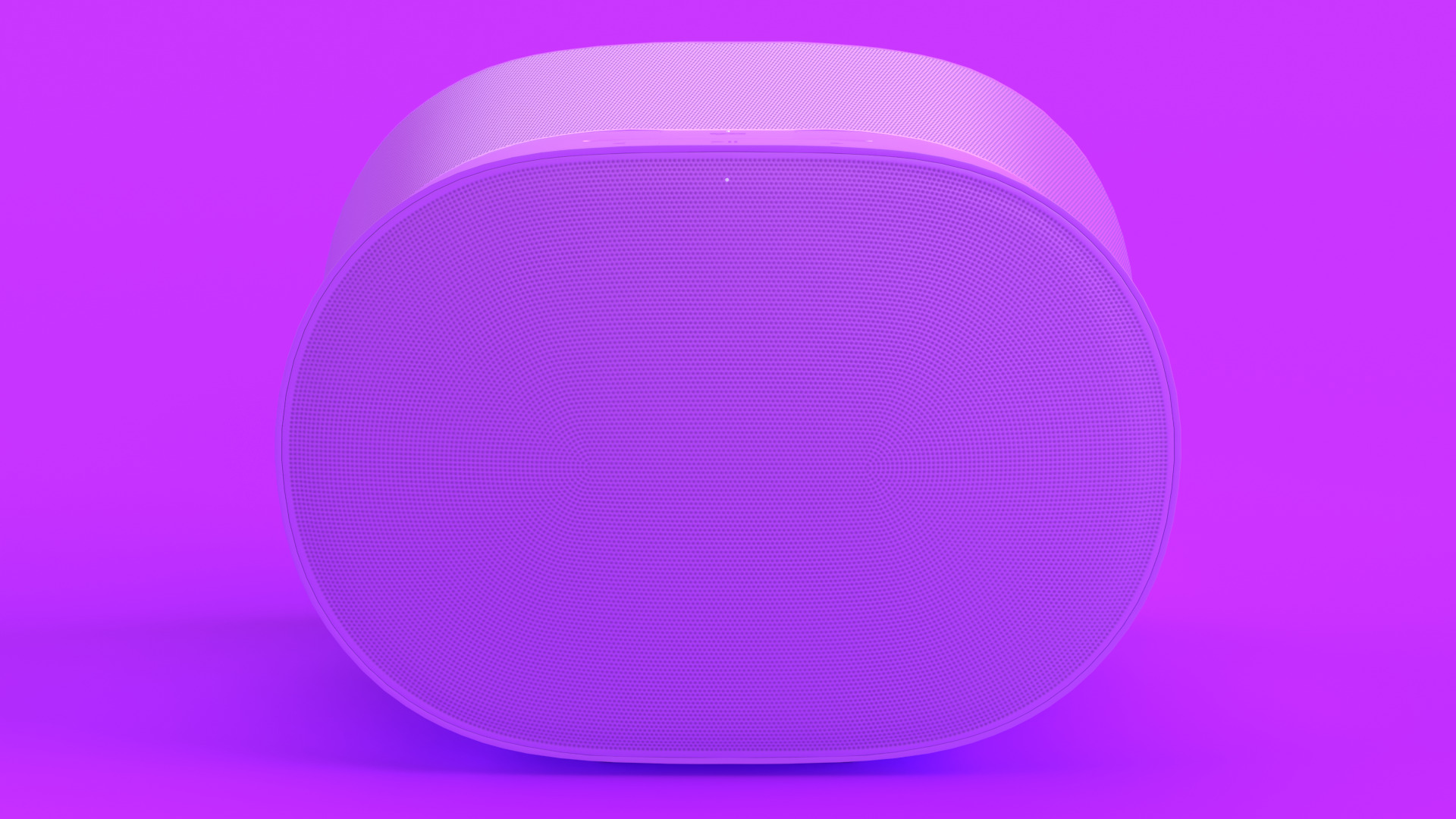 Smart Speaker Purple Low-poly 3D model_1