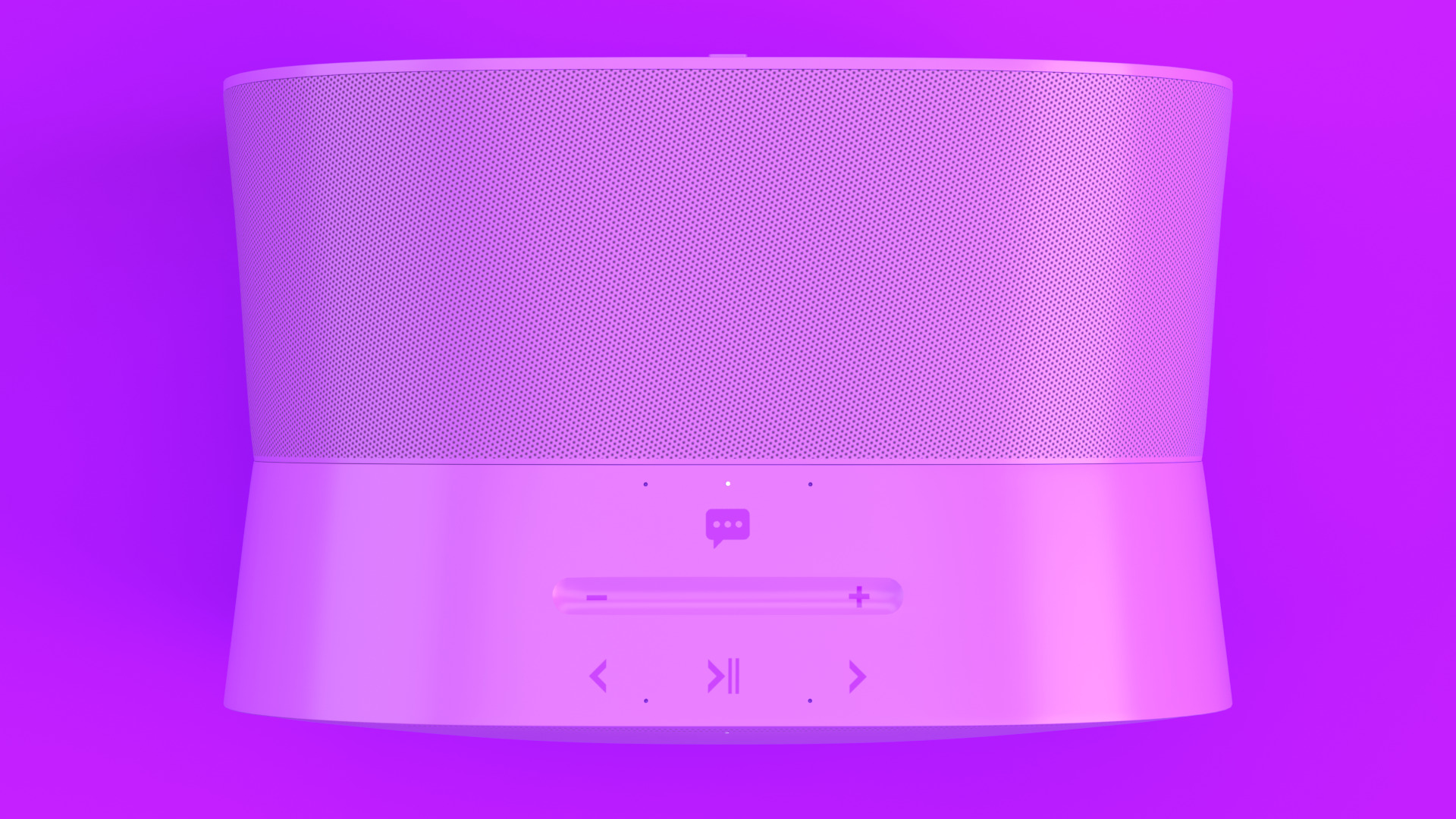 Smart Speaker Purple Low-poly 3D model_2