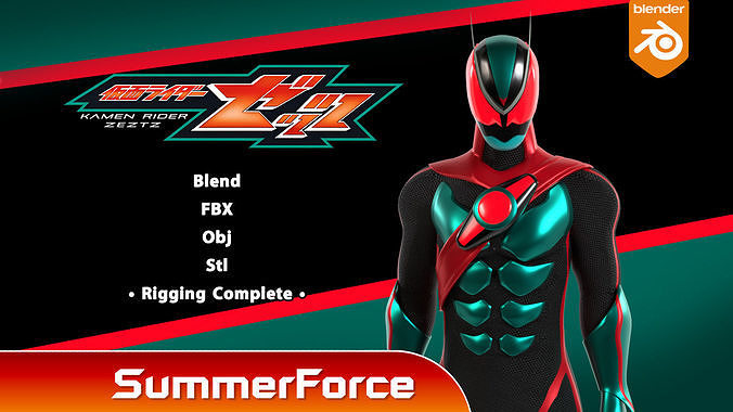 Kamen Rider Zeztz - Kamen Rider 3D model