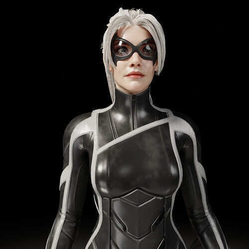 MCU Black Cat Felicia Rigged