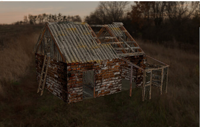 Abandoned house 3D model