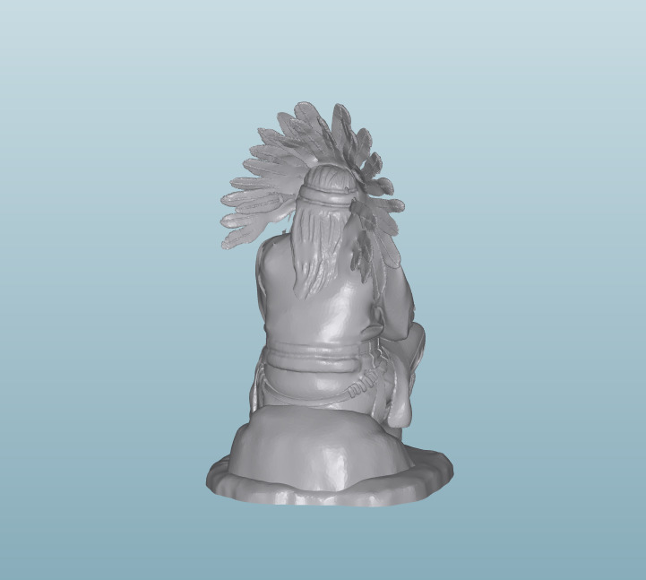 INDIAN  W8 Native American Figures 3D print model_1