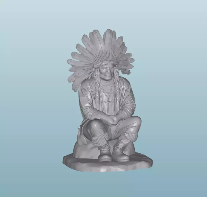 INDIAN  W8 Native American Figures 3D print model_0