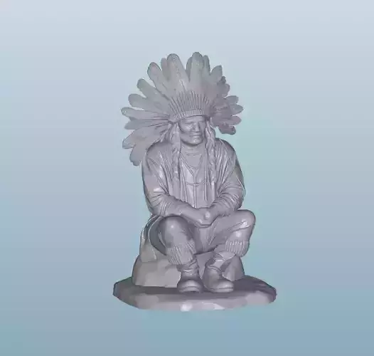 INDIAN  W8 Native American Figures 3D print model