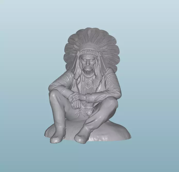 INDIAN W9 Native American Figures 3D print model_0