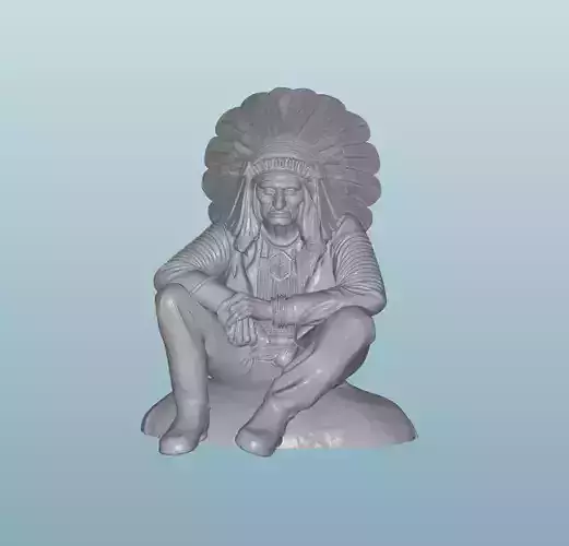 INDIAN  W9 Native American Figures 3D print model