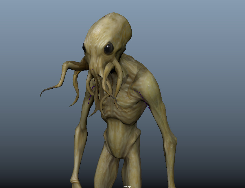 Alien Creature - Game Ready 3D Model Rigged and Animated 3D model_5