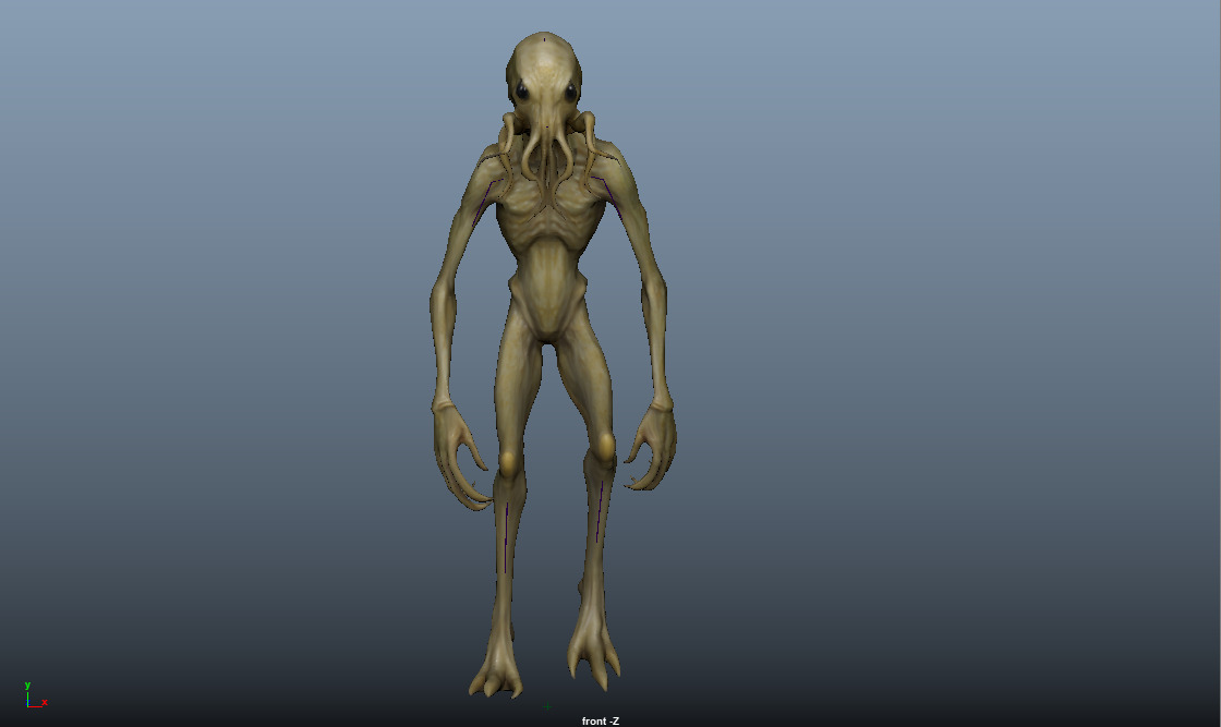 Alien Creature - Game Ready 3D Model Rigged and Animated 3D model_6