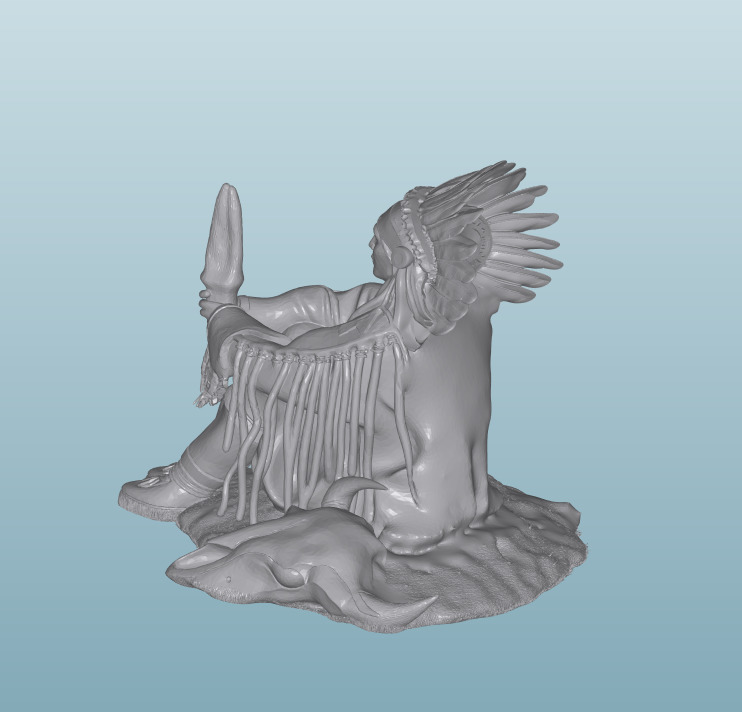 INDIAN W10 Native American Figures 3D print model_1