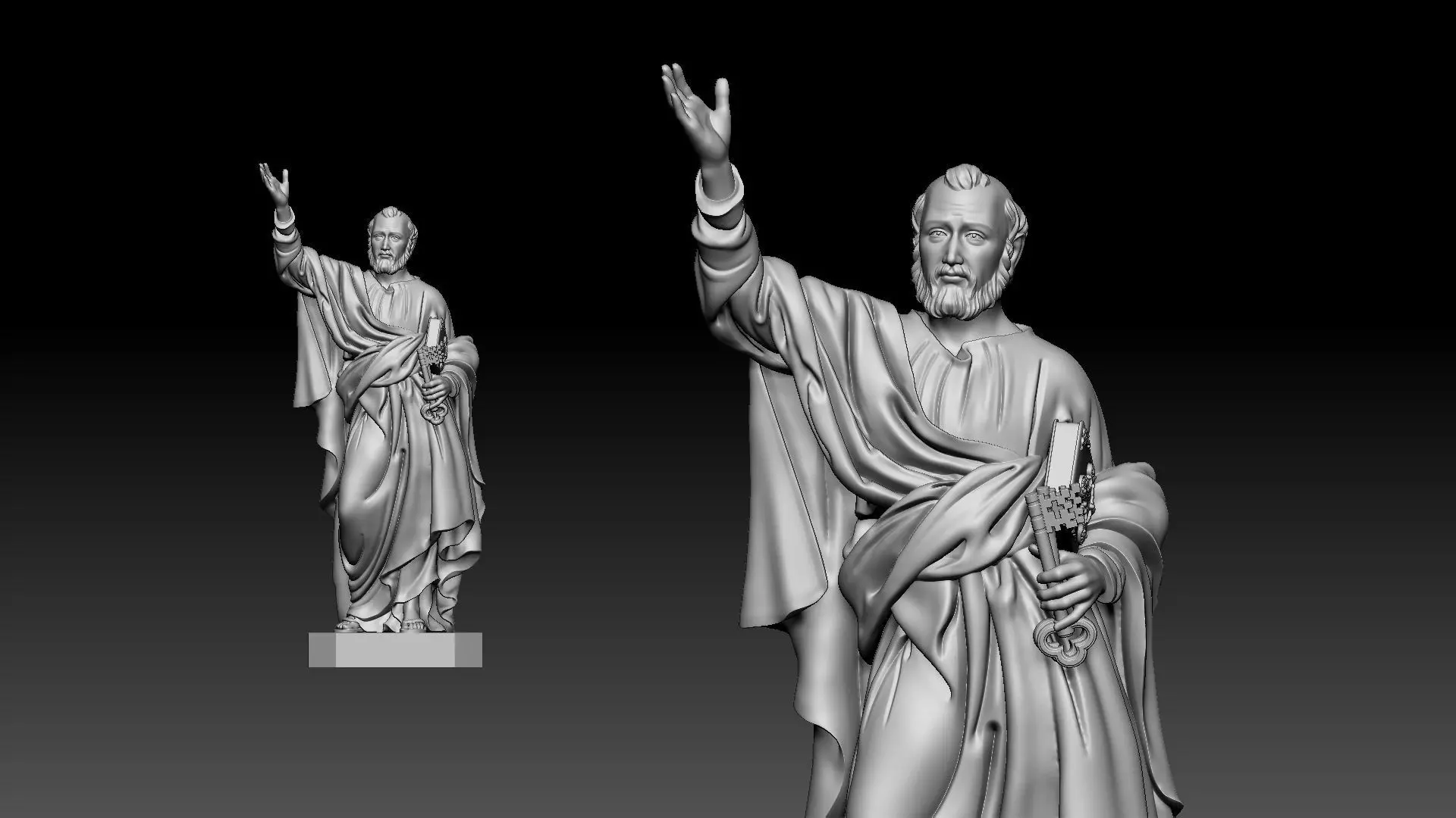 Saint Peter 3D print model