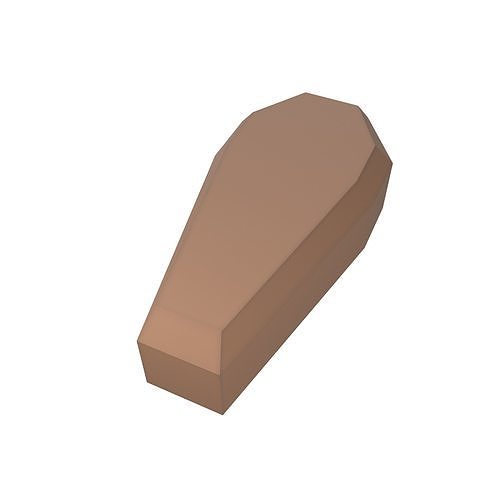 Low poly Coffin v1 001 Low-poly 3D model