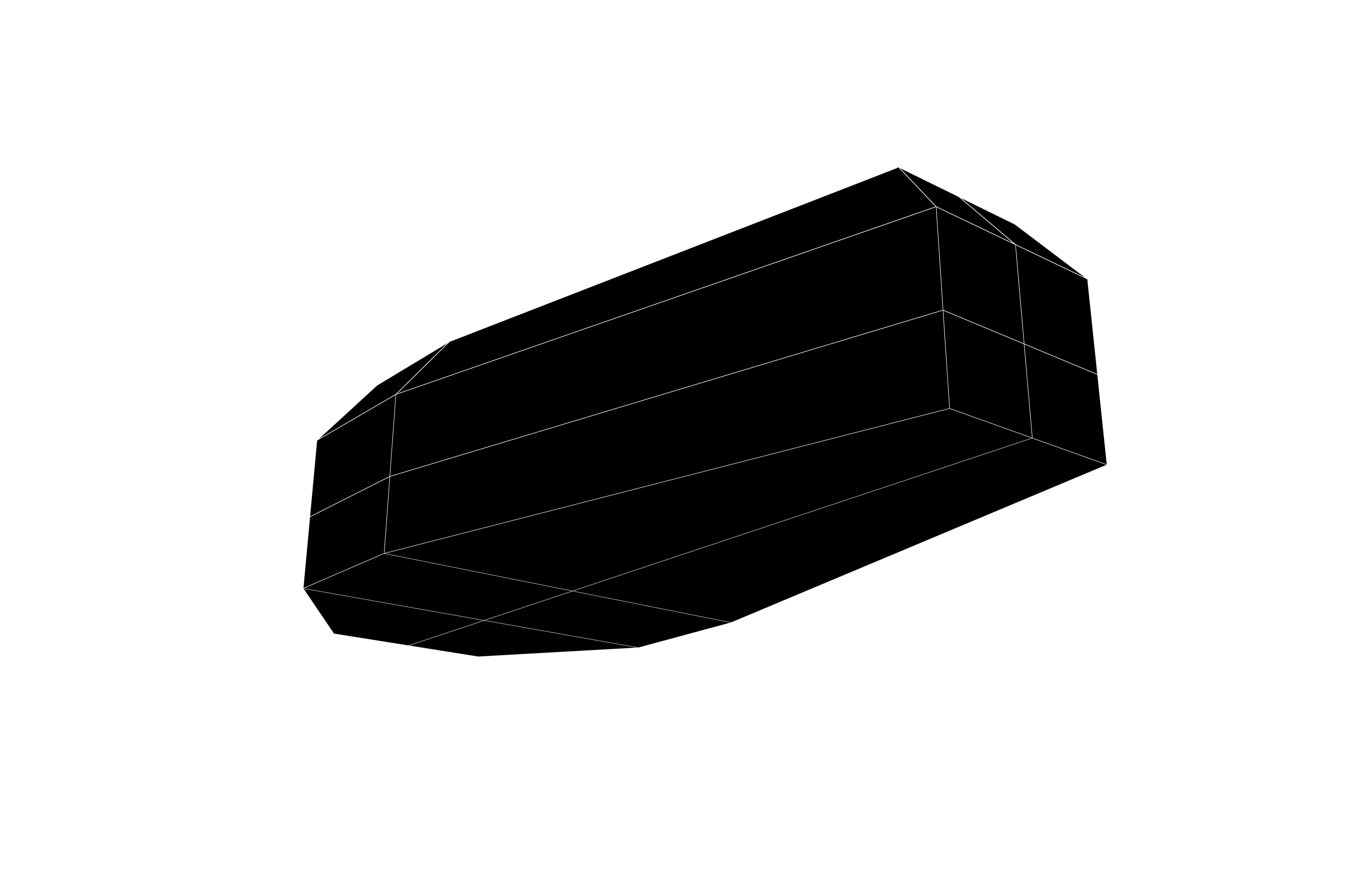 Low poly Coffin v1 001 Low-poly 3D model_7