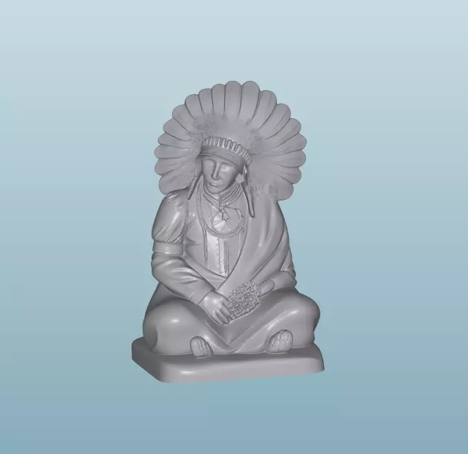 INDIAN  W11 Native American Figures 3D print model_0