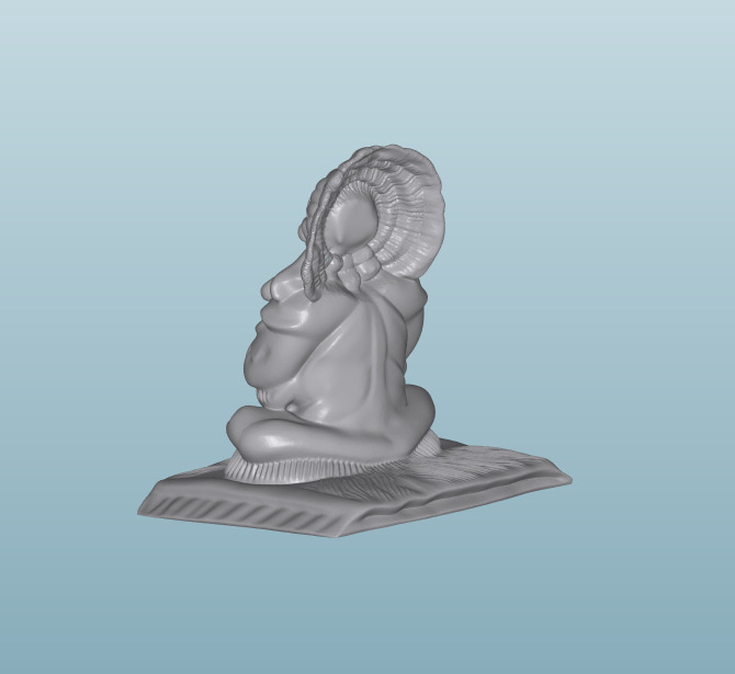 INDIAN W12 Native American Figures 3D print model_1