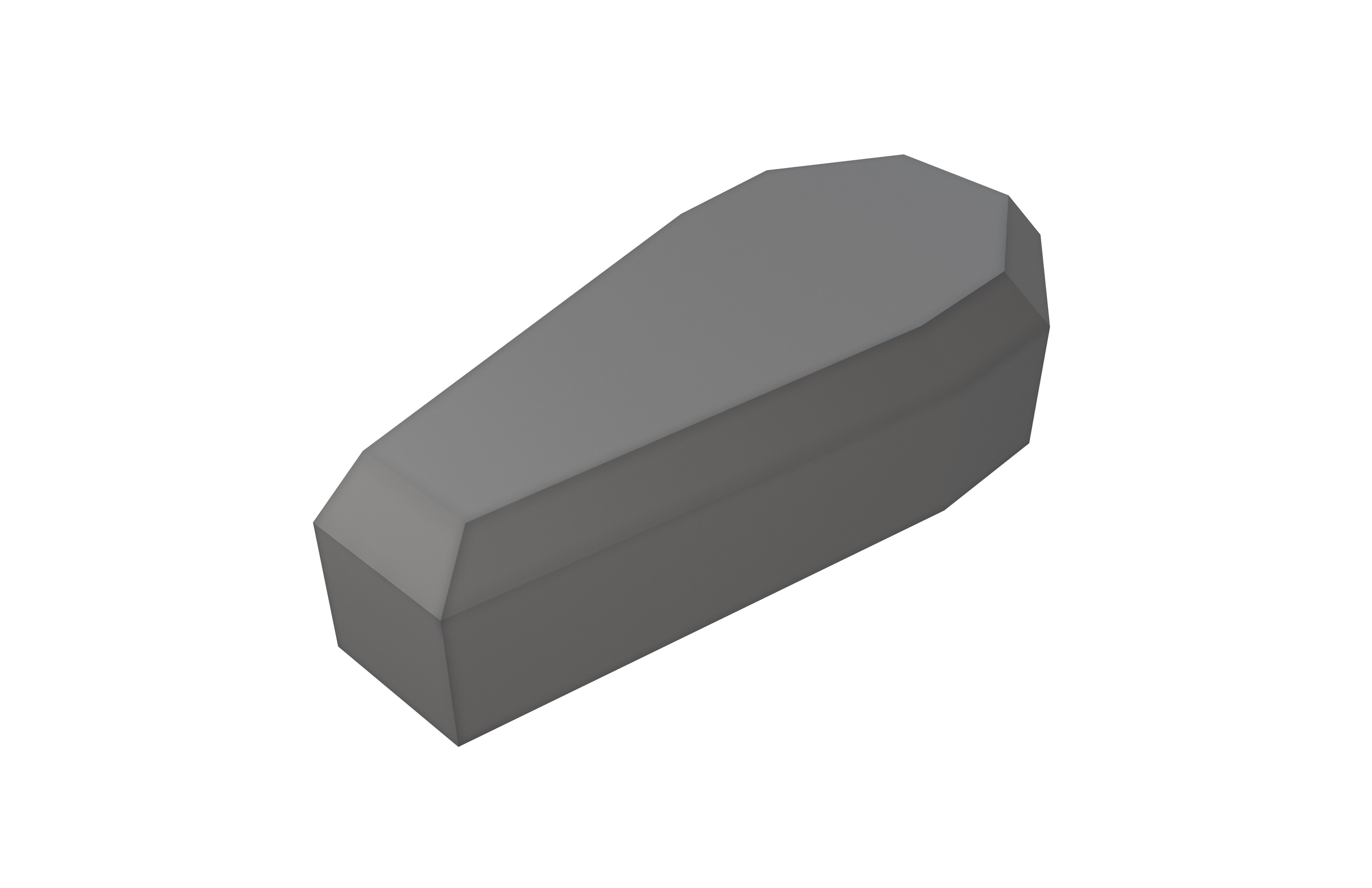 Low poly Coffin v1 002 Low-poly 3D model_2
