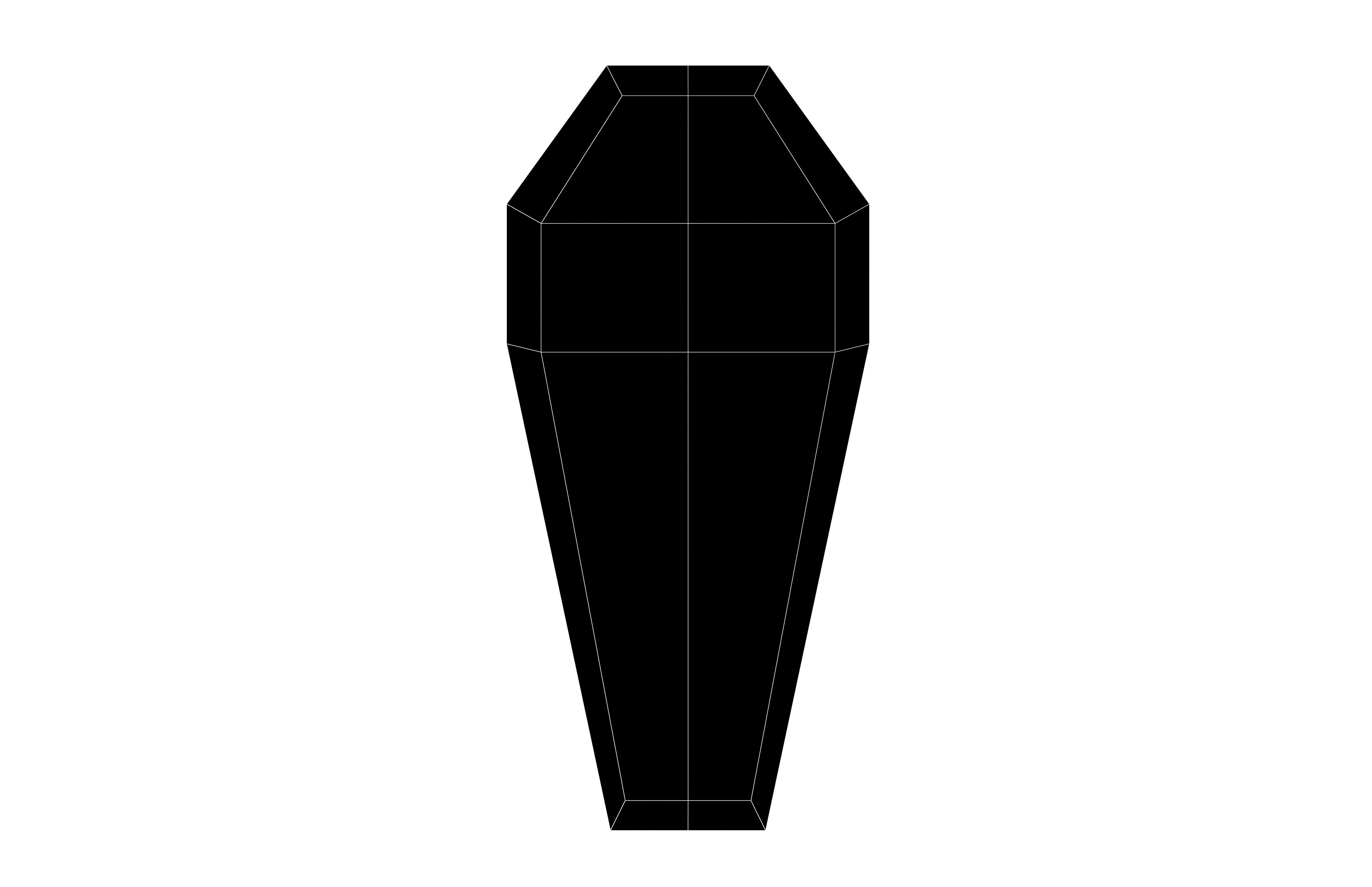 Low poly Coffin v1 002 Low-poly 3D model_5