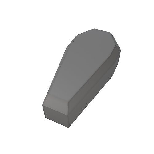 Low poly Coffin v1 002 Low-poly 3D model