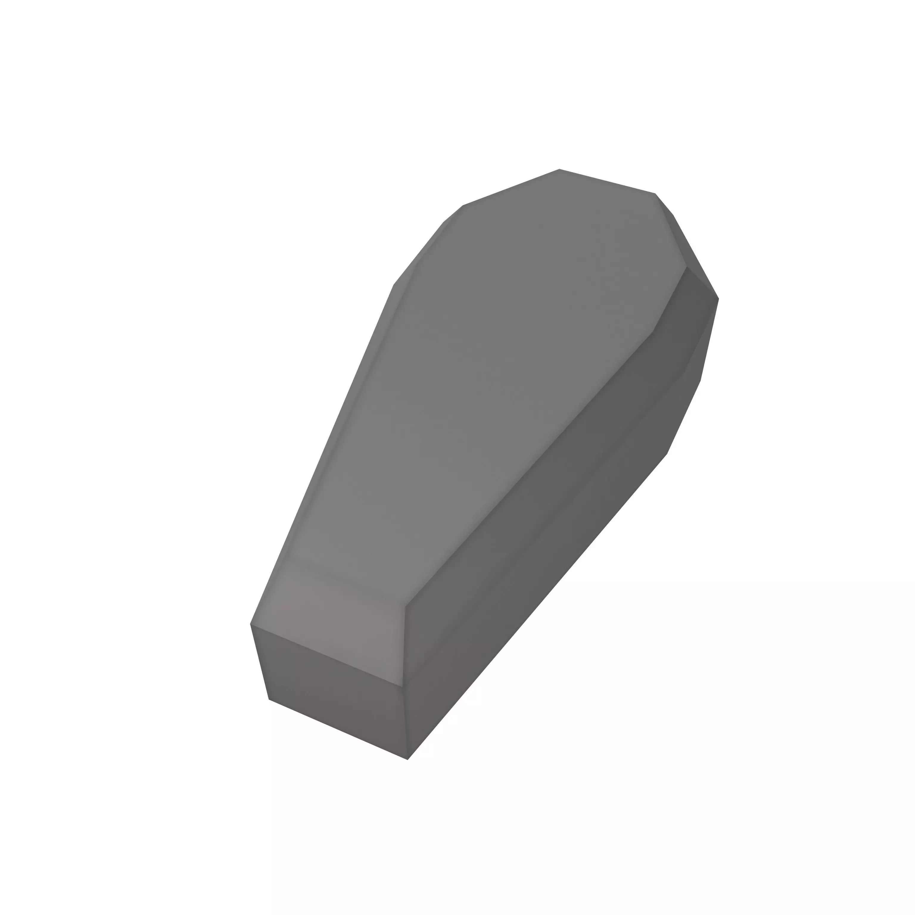 Low poly Coffin v1 002 Low-poly 3D model_0