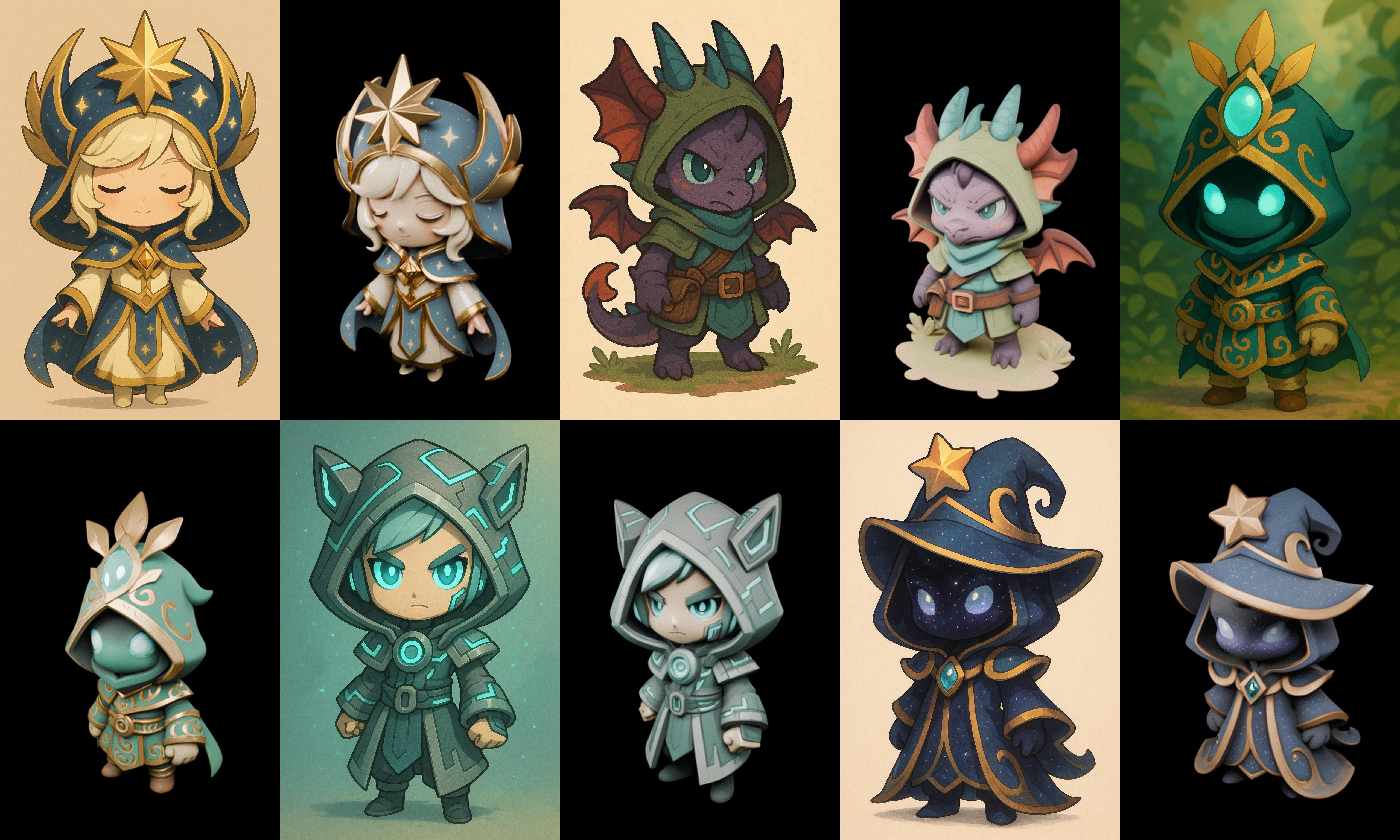 Game Character Marvelous Stylized bundle 35 pack 100 glb Low-poly 3D model_3