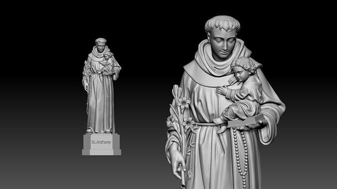 Saint Anthony  3D print model