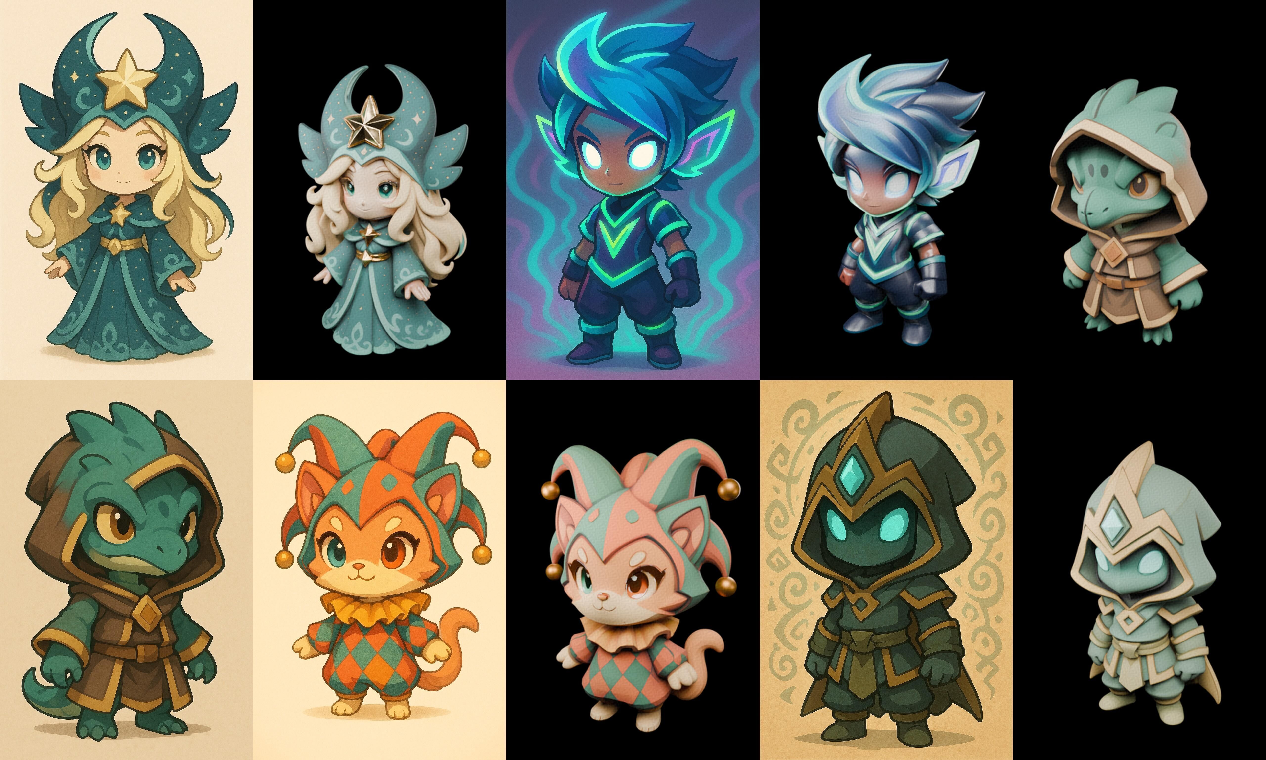 Game Character Marvelous Stylized bundle 31 pack 100 glb Low-poly 3D model_16