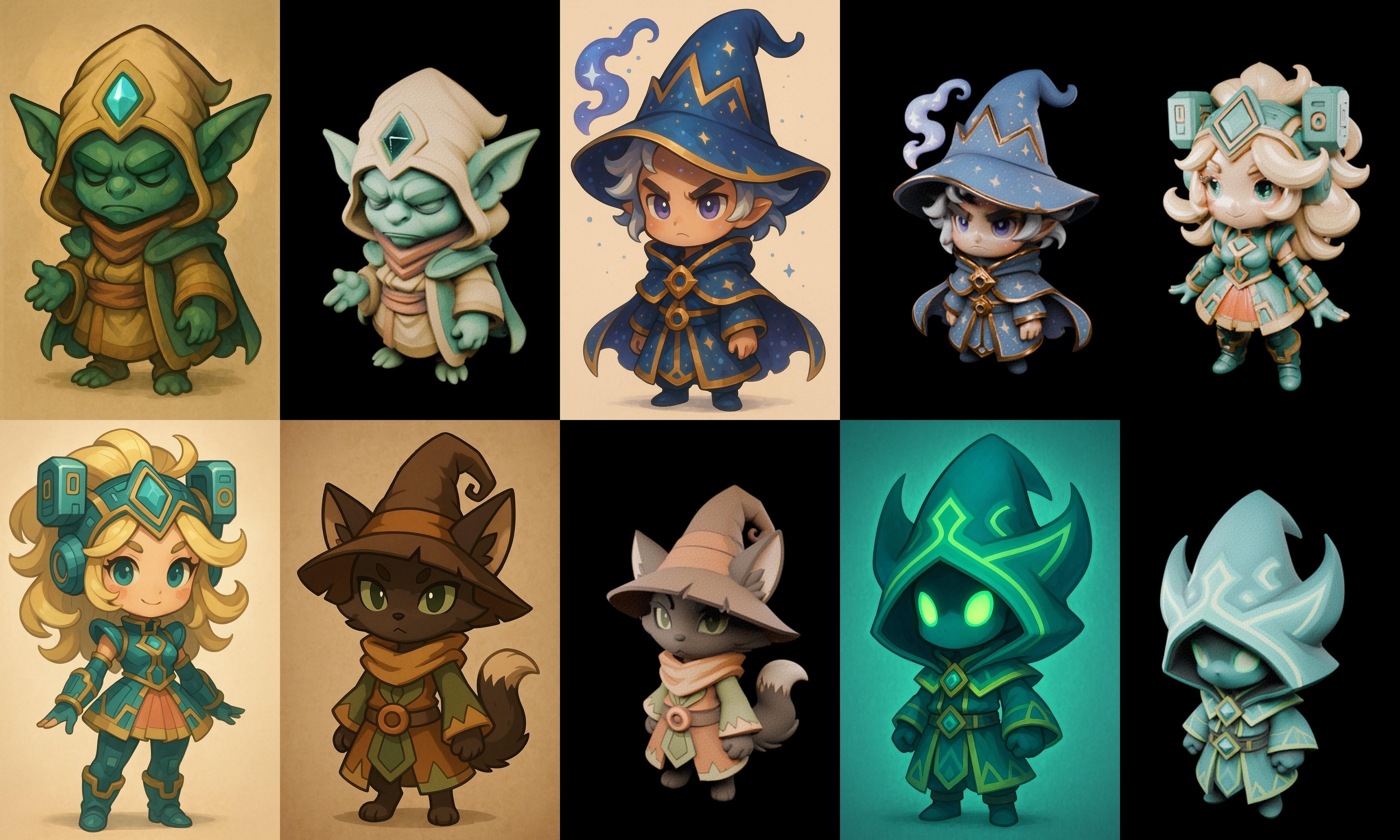 Game Character Marvelous Stylized bundle 30 pack 100 glb Low-poly 3D model_3