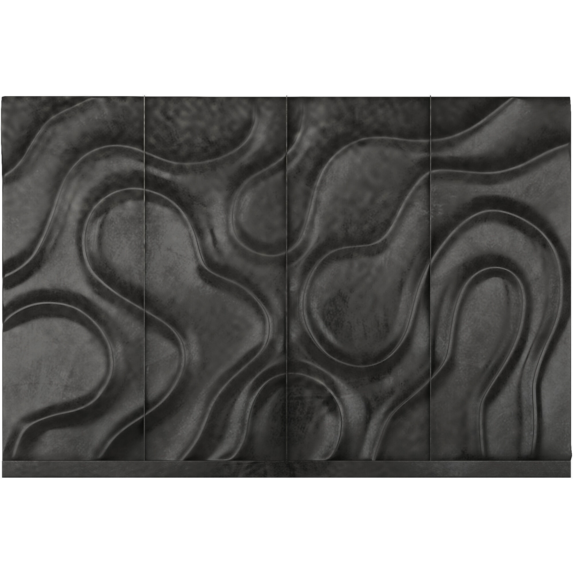 Nebula 3d wall panel 3D model_3