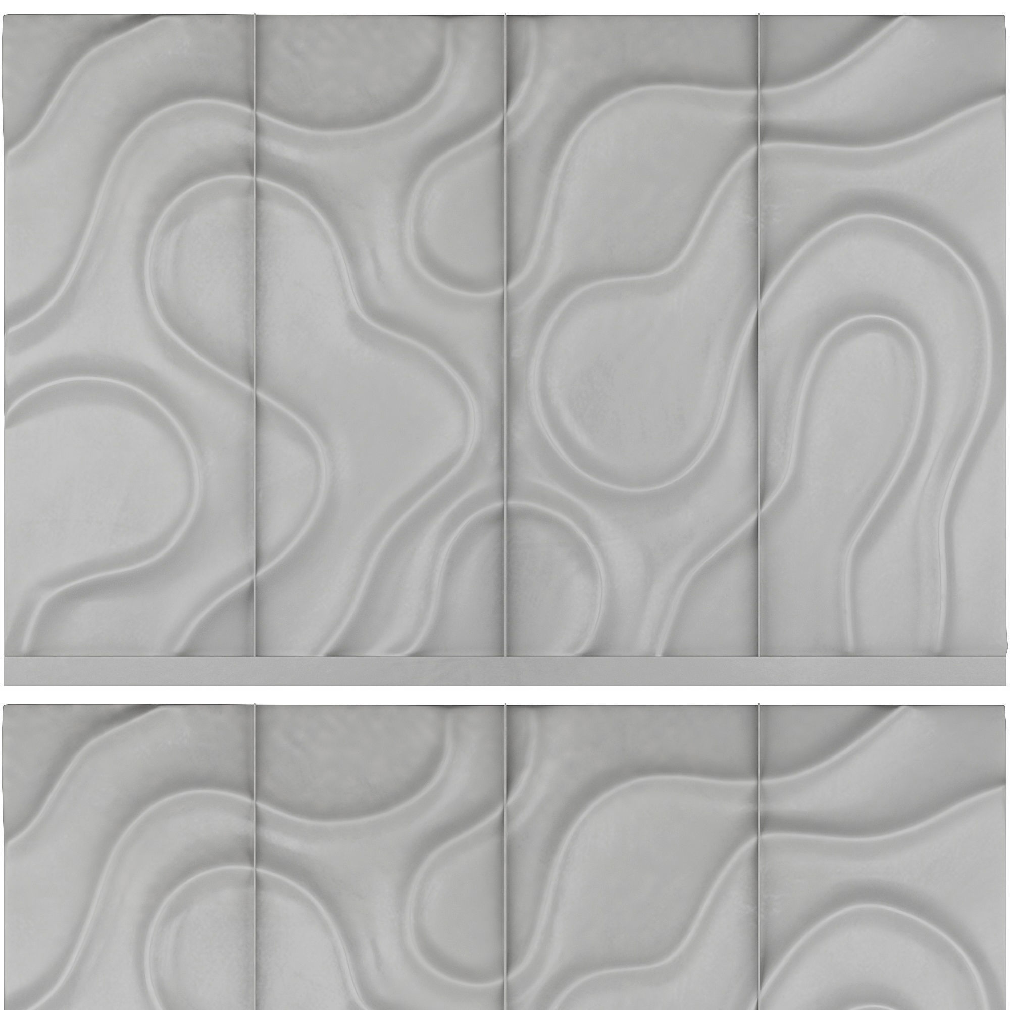 Nebula 3d wall panel 3D model_4