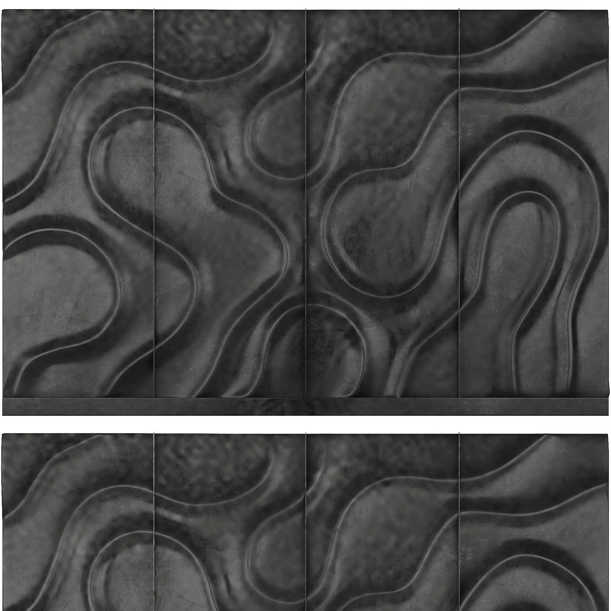 Nebula 3d wall panel 3D model_0