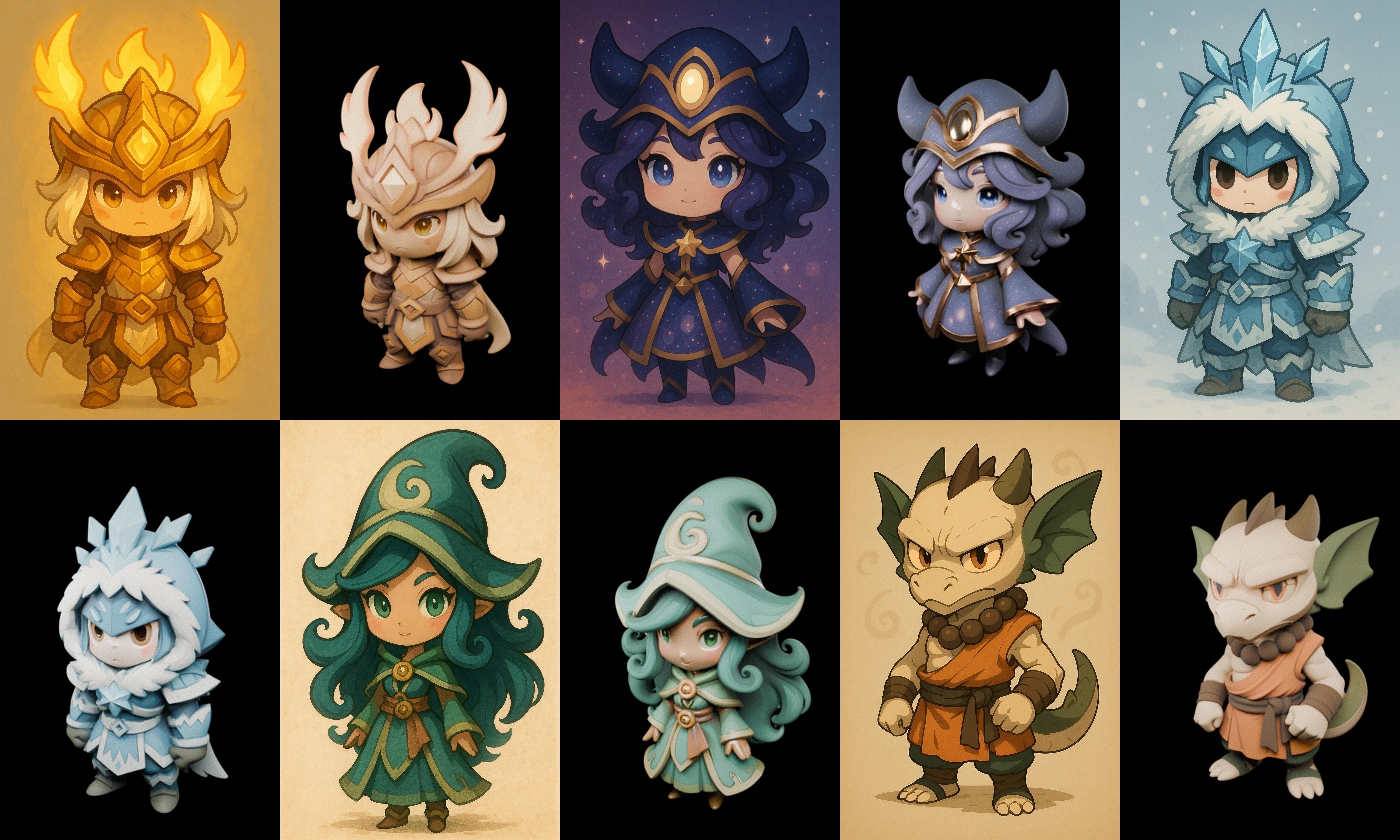 Game Character Marvelous Stylized bundle 27 pack 100 glb Low-poly 3D model_15