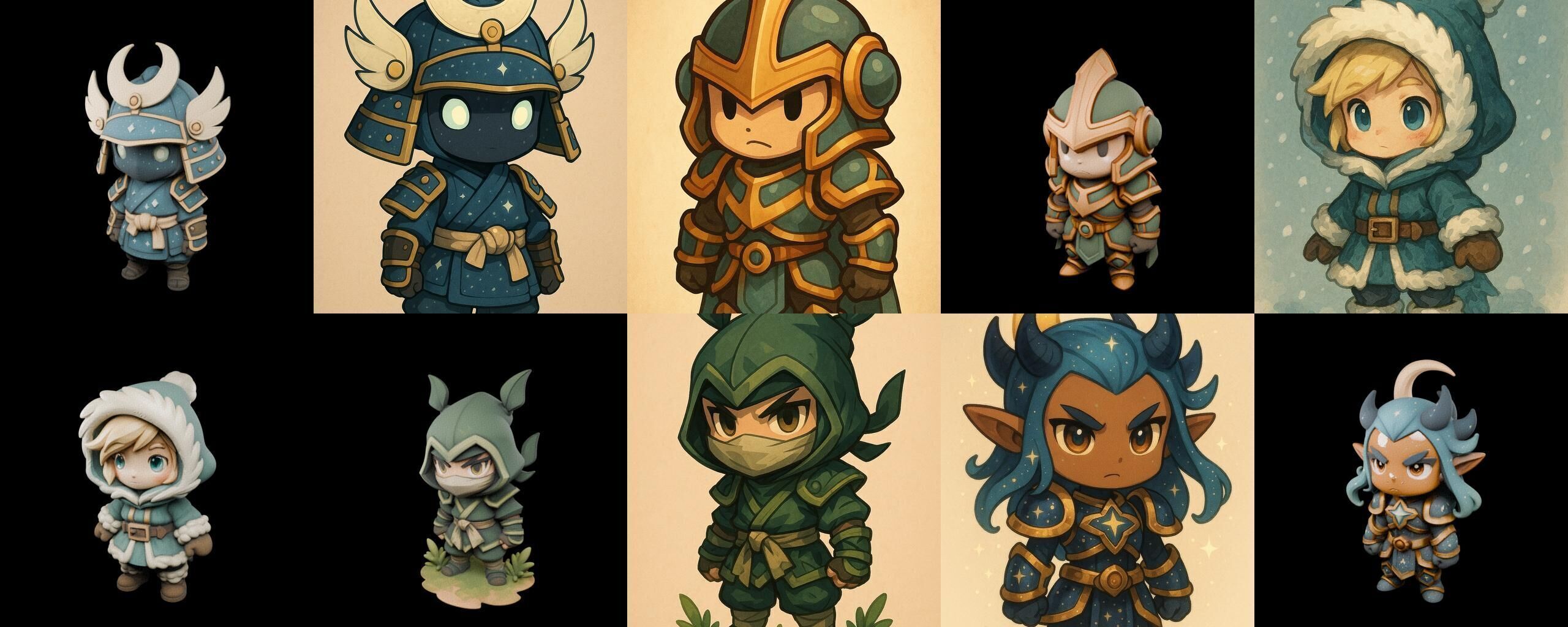 Game Character Marvelous Stylized bundle 27 pack 100 glb Low-poly 3D model_19