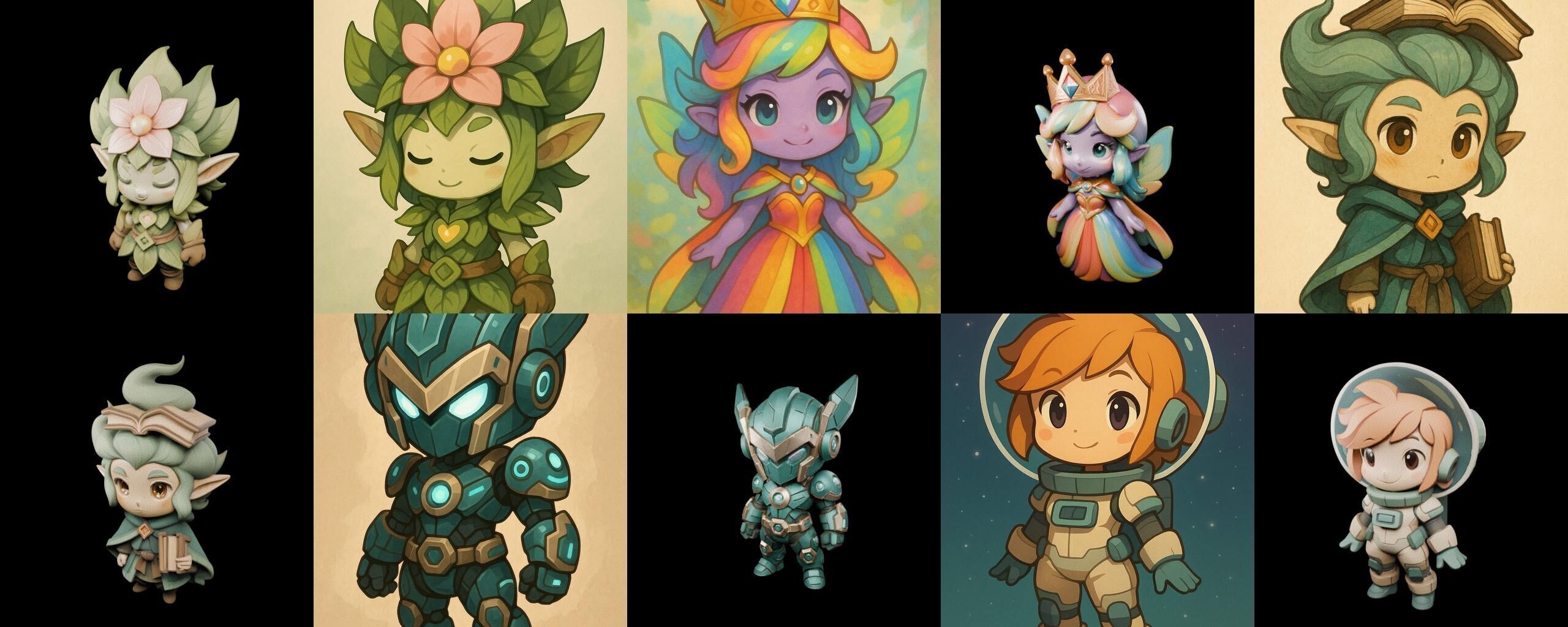 Game Character Marvelous Stylized bundle 26 pack 100 glb Low-poly 3D model_11