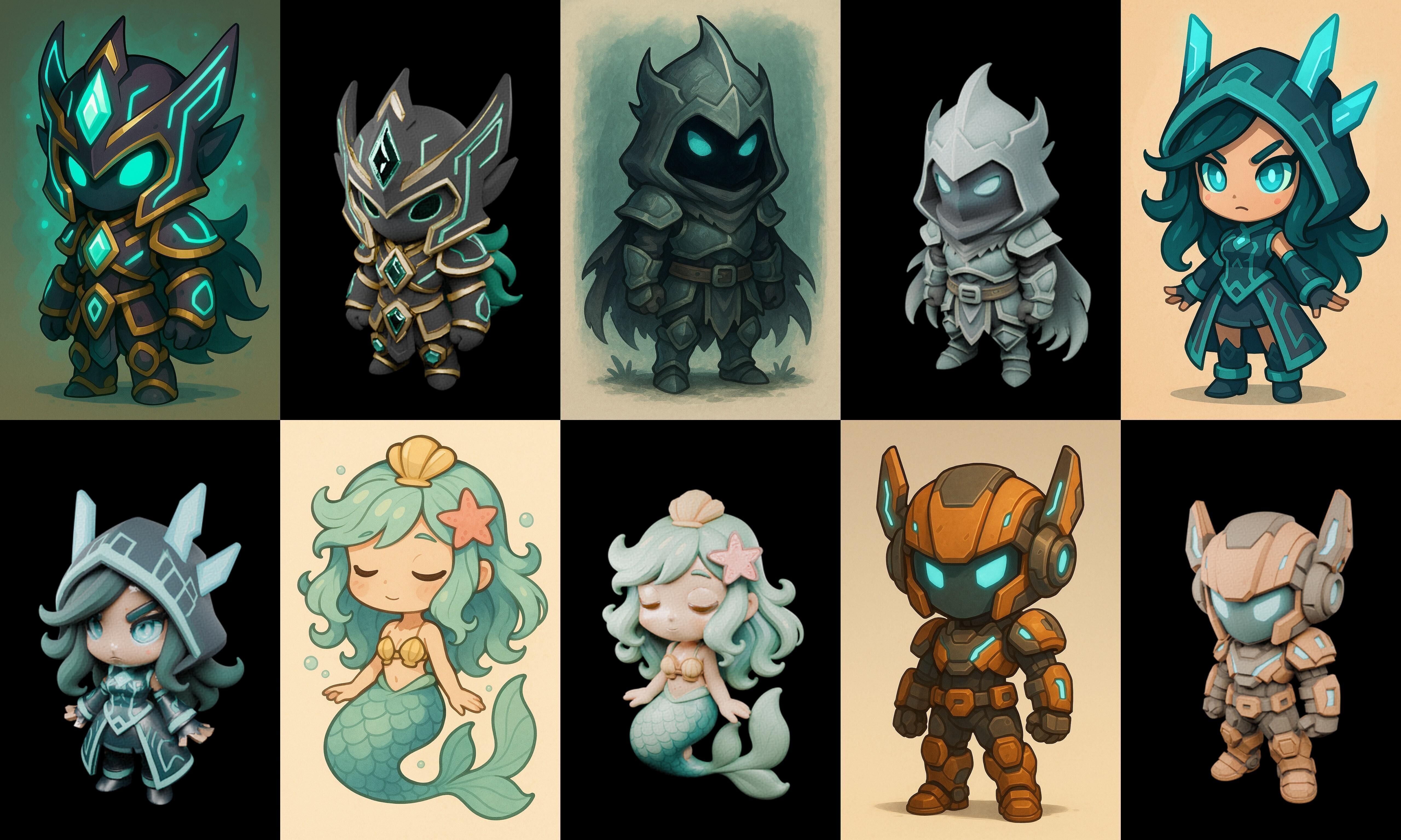 Game Character Marvelous Stylized bundle 26 pack 100 glb Low-poly 3D model_15