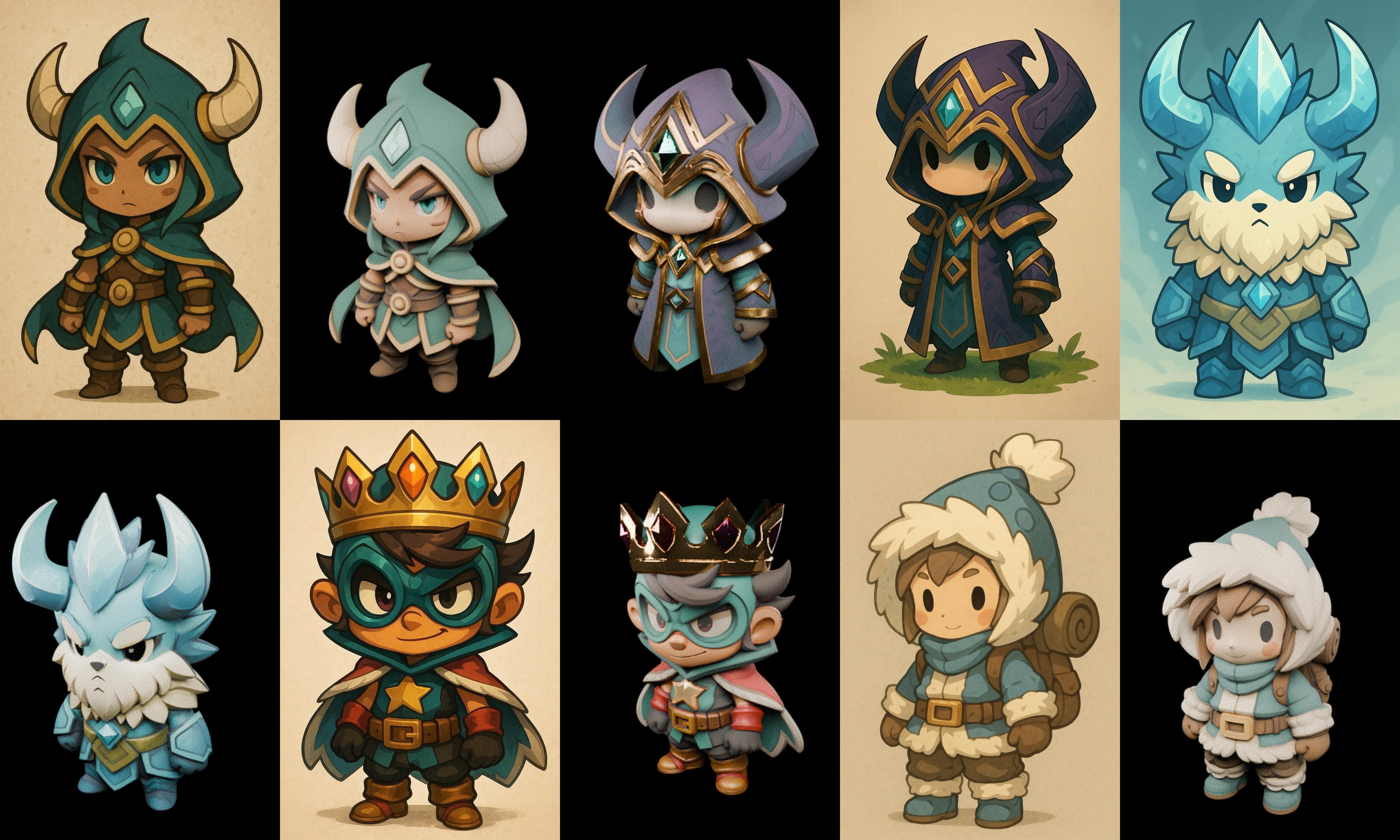 Game Character Marvelous Stylized bundle 26 pack 100 glb Low-poly 3D model_2