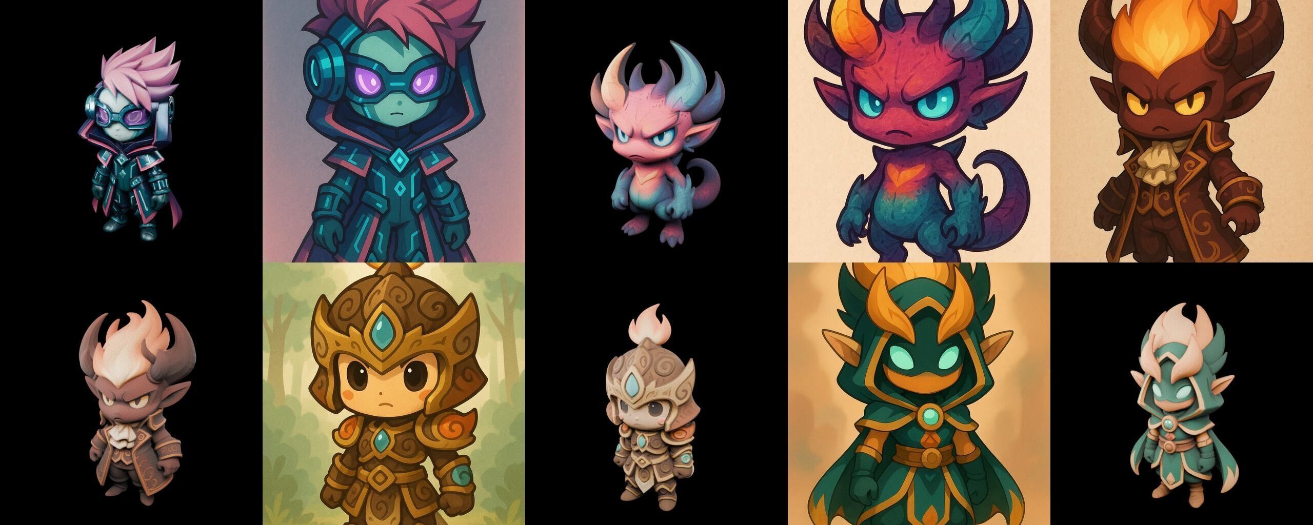 Game Character Marvelous Stylized bundle 22 pack 100 glb Low-poly 3D model_8