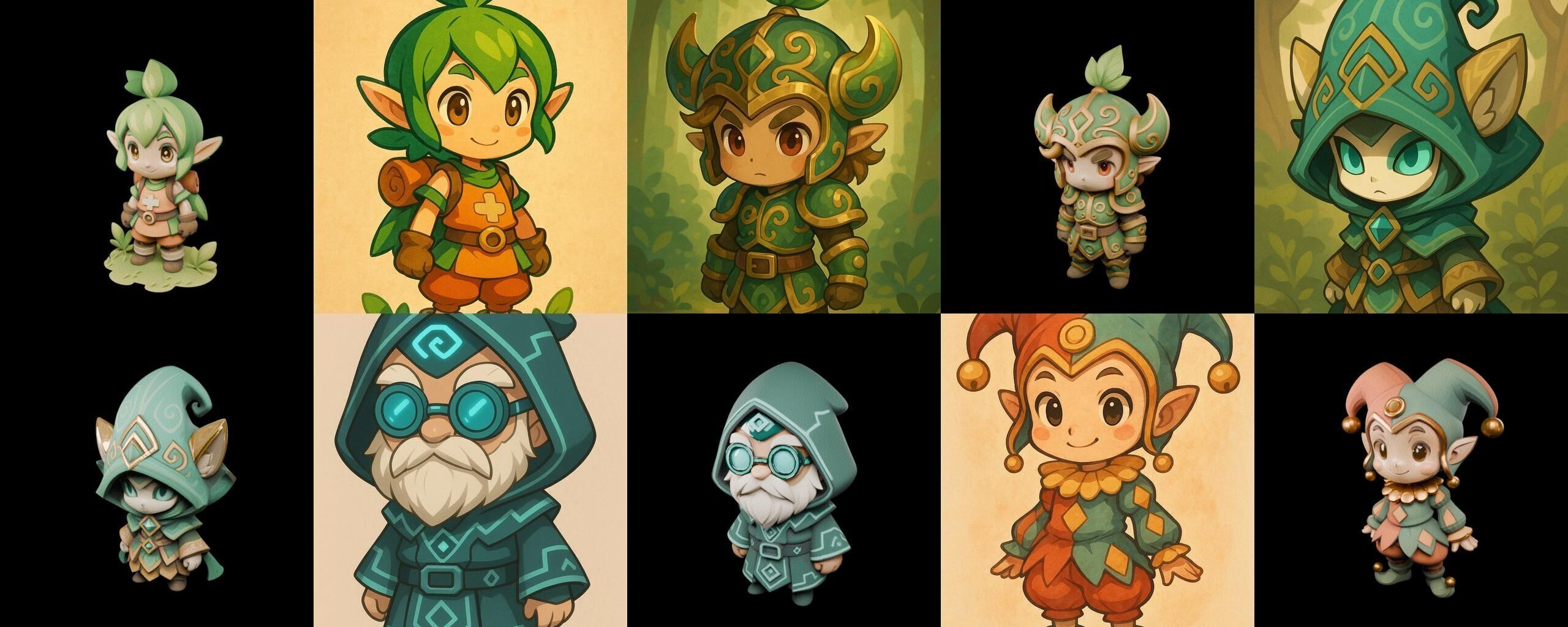 Game Character Marvelous Stylized bundle 22 pack 100 glb Low-poly 3D model_3