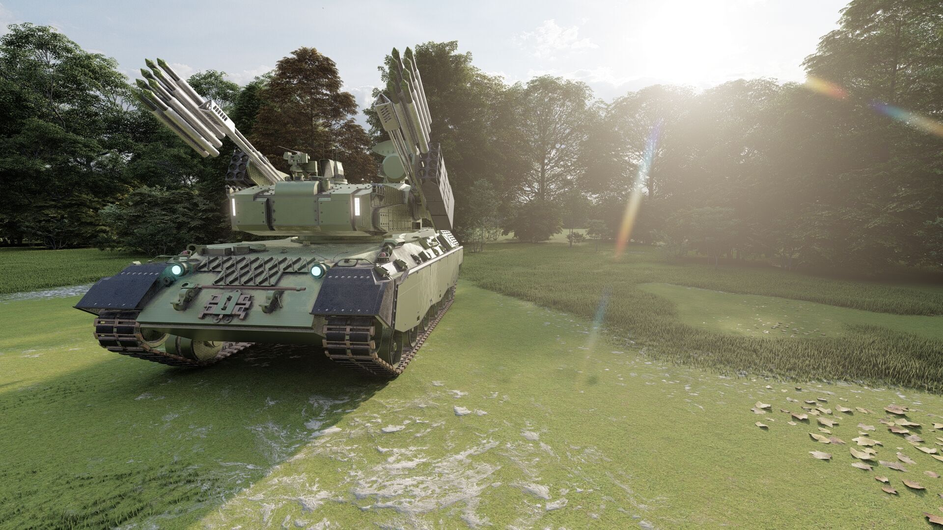 MEDIUM RANGE COMBINED MISSILE SYSTEM 3D model_9