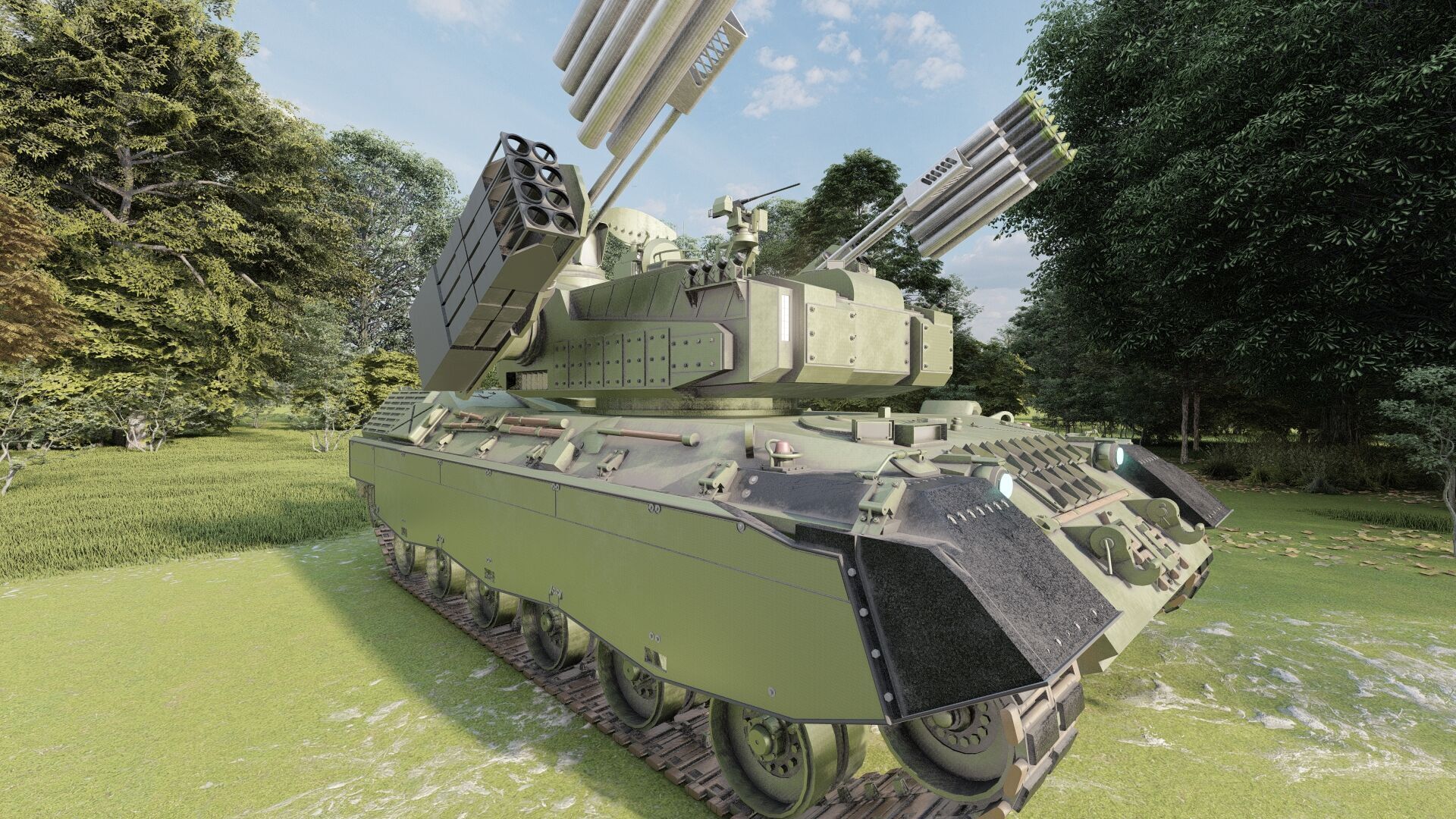 MEDIUM RANGE COMBINED MISSILE SYSTEM 3D model_15