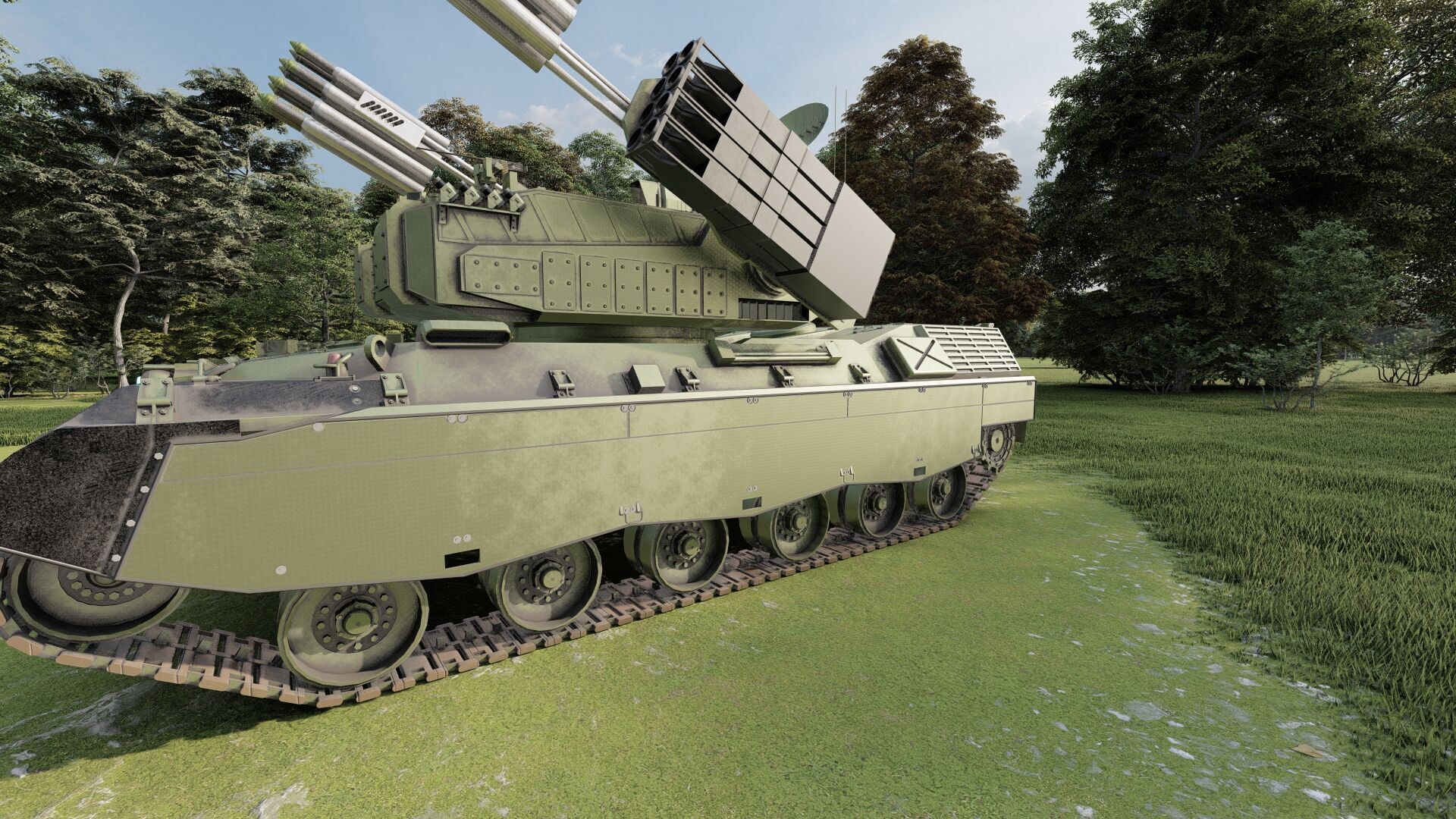 MEDIUM RANGE COMBINED MISSILE SYSTEM 3D model_11