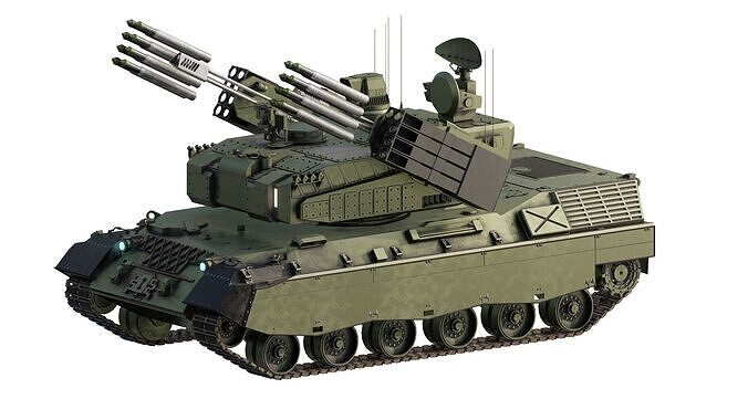MEDIUM RANGE COMBINED MISSILE SYSTEM 3D model