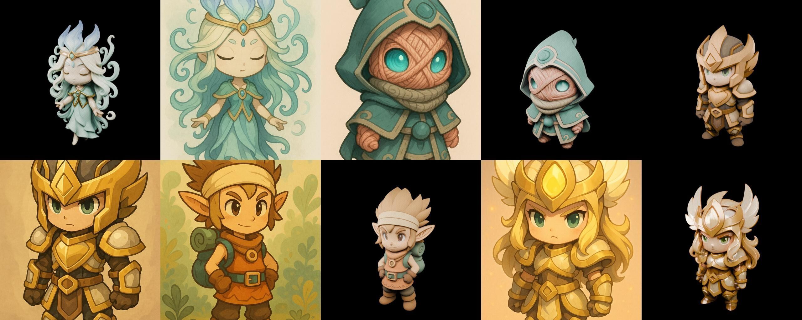 Game Character Marvelous Stylized bundle 18 pack 100 glb Low-poly 3D model_15