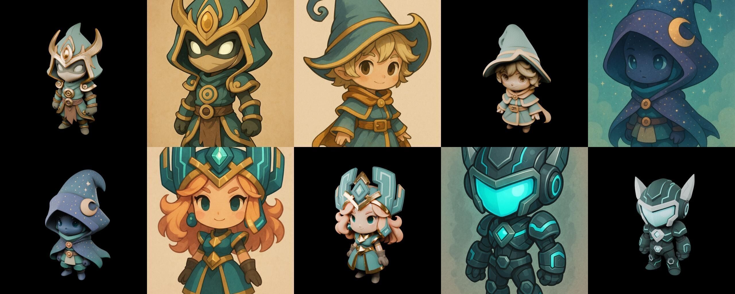 Game Character Marvelous Stylized bundle 18 pack 100 glb Low-poly 3D model_6