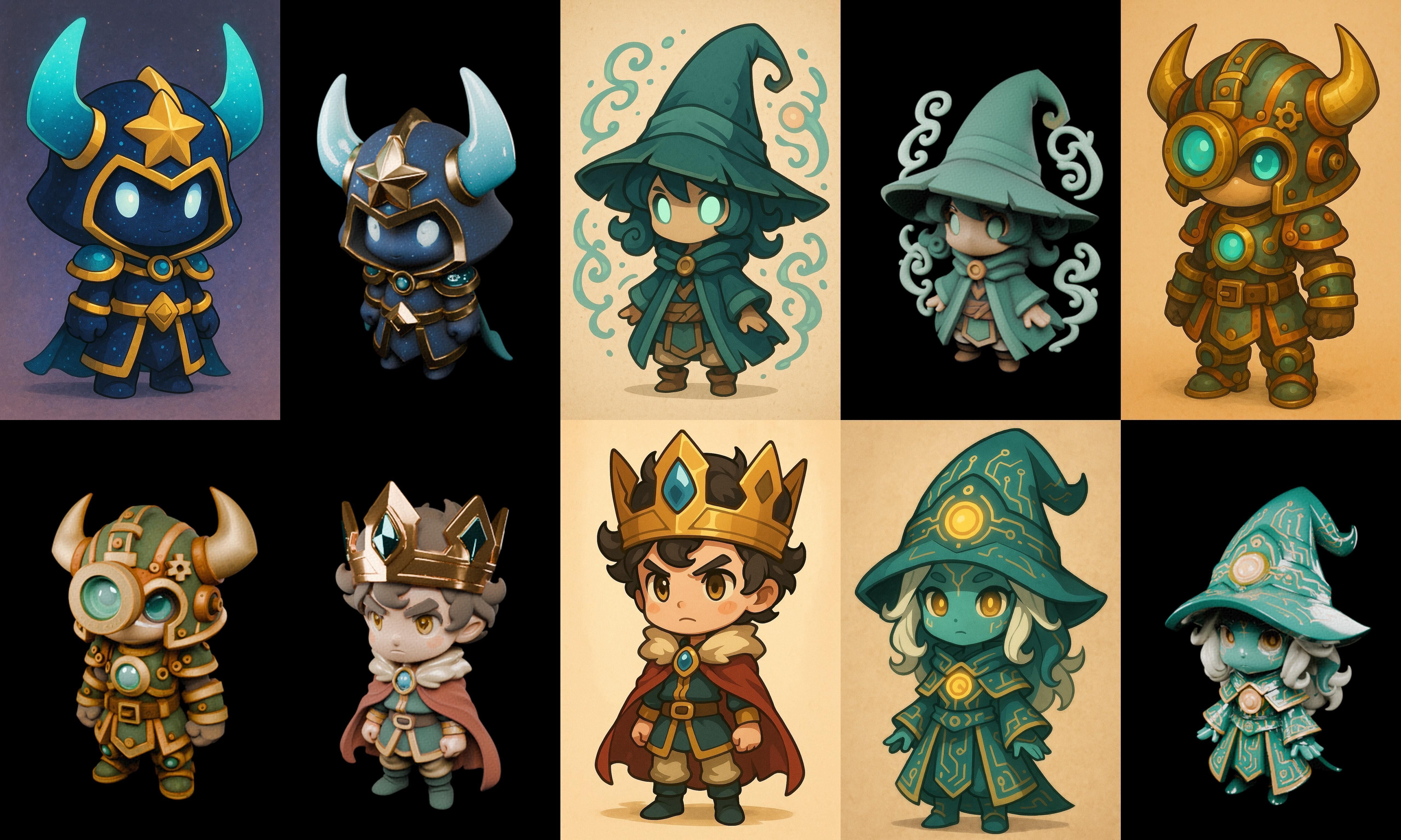 Game Character Marvelous Stylized bundle 15 pack 100 glb Low-poly 3D model_2