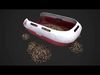 Toilet Pet Cat Litter Box Filler zoo Furniture  Low-poly 3D model_1