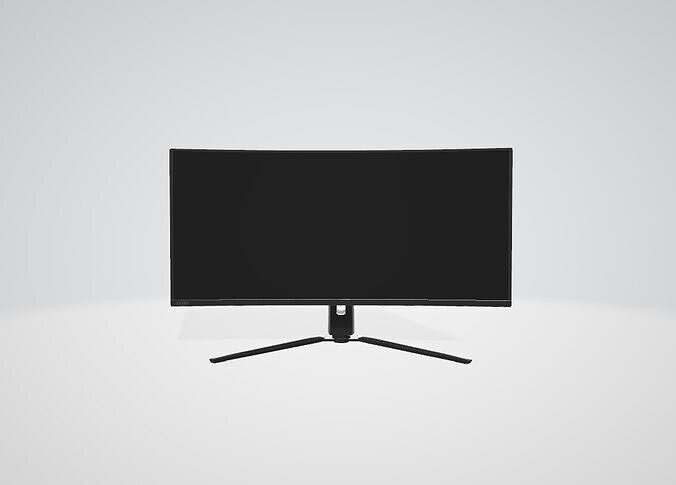  HKC 34 inch curved monitor MB34A4Q HKC 34 inch curved monitor  3D model