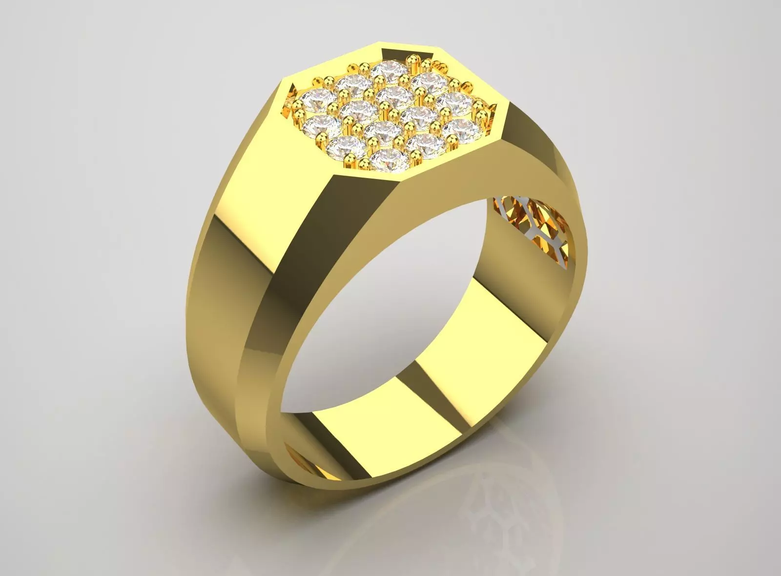 Royal Shine men CAD FILE ring mr0206 3D print model