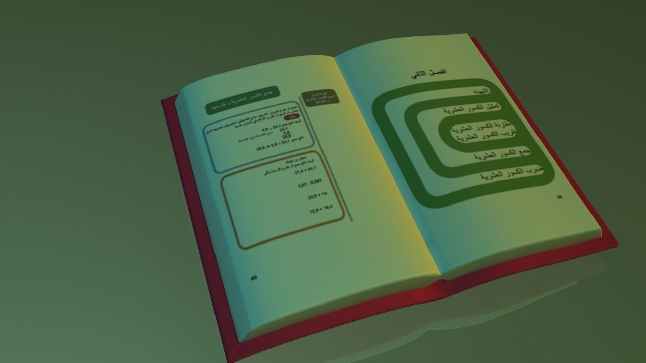 books islamic book Low-poly 3D model_4