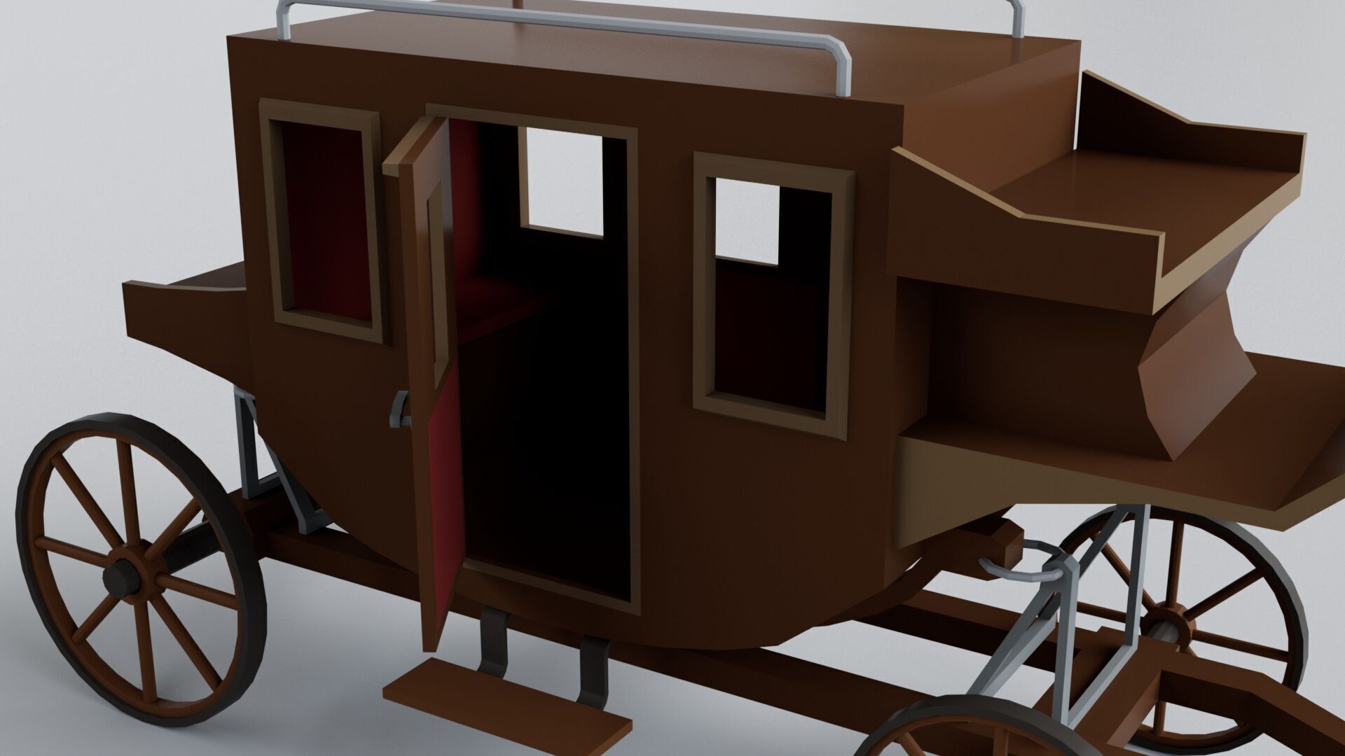 3 Carriage Collection - Game Ready 3D model_6