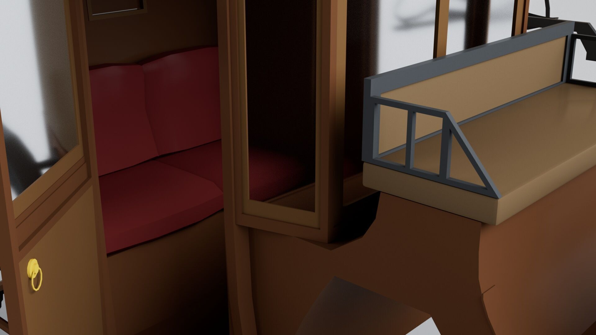 3 Carriage Collection - Game Ready 3D model_4